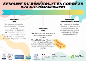 Programme de la semaine du bénévolat 2024 en Corrèze