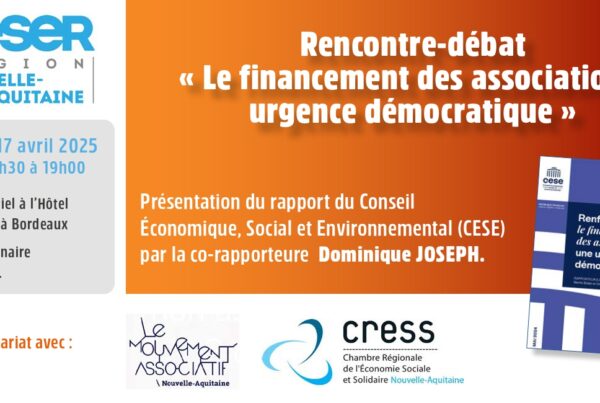 Invitation rencontre débat sur le financement associatif