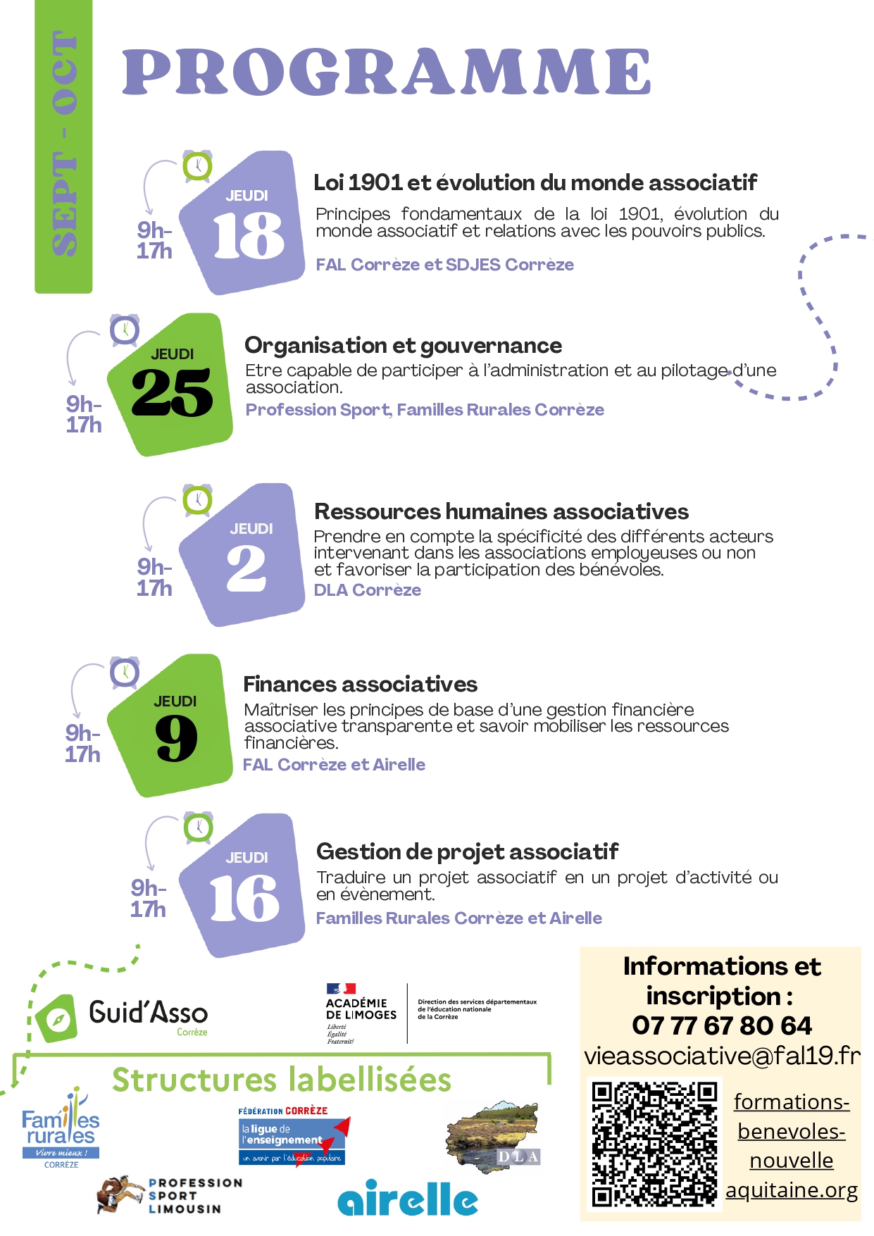 Le CFGA : Certificat de Formation à la Gestion Associative ou Certif'asso en Corrèze